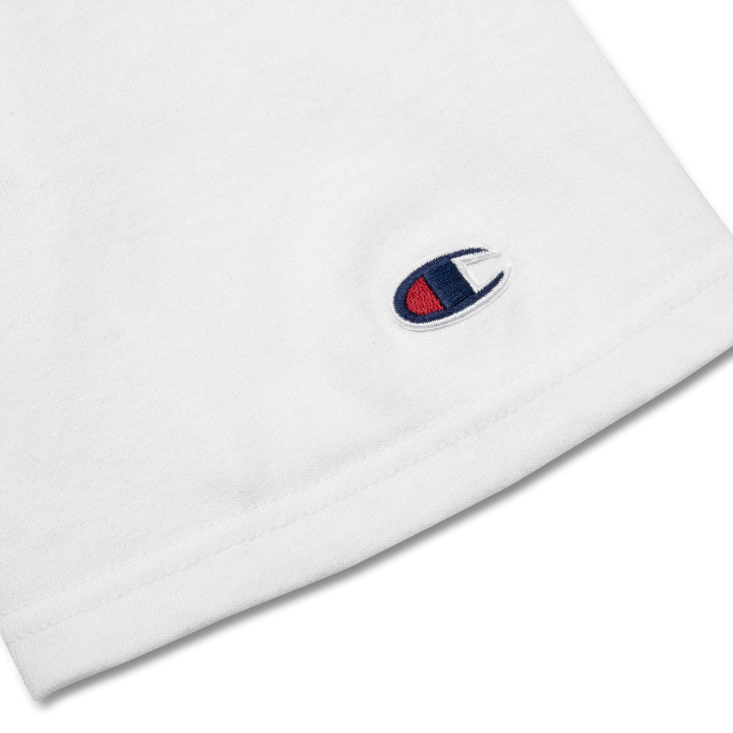 Champion x Focus Rich Clothing Motivated white t-shirt with symbols of resilience, focus, growth, and personal motivation