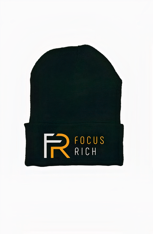 FOCUS RICH CLASSIC LOGO BEANIE (BLACK)